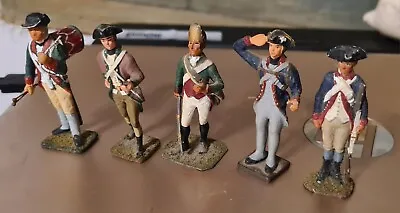 Revolutionary War Continental & Hessian  54mm Hand Painted Lead Soldier 54mm Toy • $95