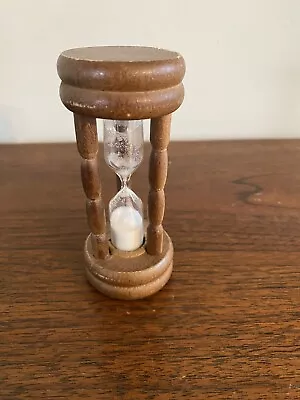 Vintage Hourglass /  (3)Three Minute Timer - Wooden Sand Norfolk Virginia • $8.99