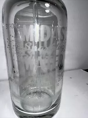 Vintage Midas Glass Siphon Bottle Czechoslovakia For Charlotte NC  Company • $75