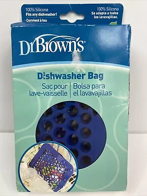 Dr. Brown's Silicone Dishwasher Bag Blue Baby Bottle Nipples & Pacifiers Bag • $11.75