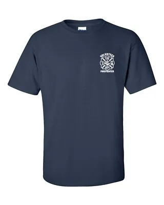 Volunteer Firefighter Fire Fighter MALTESE Badge FRONT ONLY Men's Tee Shirt 285 • $10.99