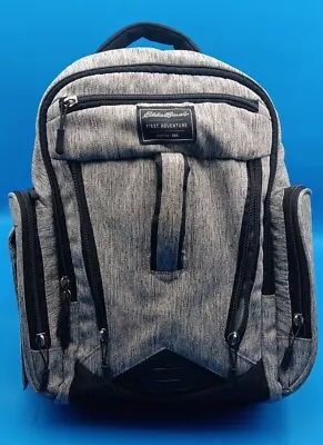 Eddie Bauer Gray Baby First Adventure Backpack Diaper Bag Waterproof Insulated • $29.97