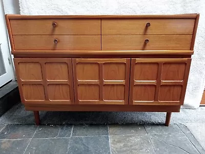 Mid Century Teak Sideboard On Wooden Legs By Nathan * • £395