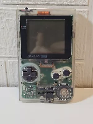Nintendo Game Boy Pocket Clear Handheld System Great Working Order • £49.99
