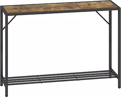 Console Table 41.7  Industrial Entryway Table With Shelf Narrow Sofa Table For • $58.88