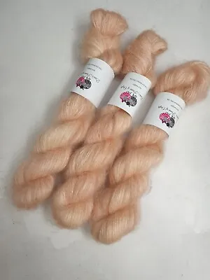 Kid Mohair Silk Yarn Lace Weight 50g NOUGAT • £20