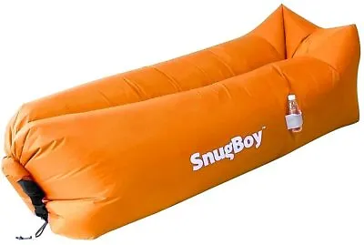 £41.99 • Buy SnugBoy - Inflatable Air Bed Lounger Couch Chair Sofa Bag - Orange