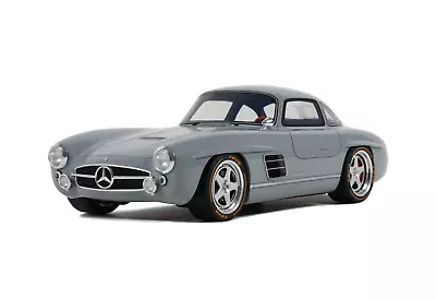 1/18 Mercedes Benz 300SL S-Klub Gullwing 2021 Gray Model Car By GT Spirit GT418 • $169.89