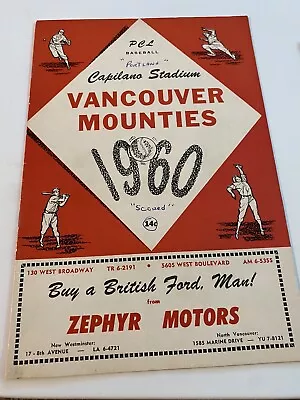 1960 Portland Beavers/Vancouver Mounties PCL  AAA Program -Orioles • $14.78