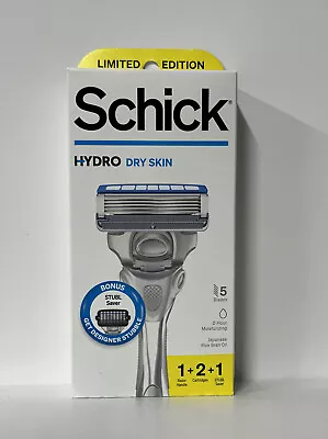 Schick HYDRO Dry Skin Men’s Razor W/ 2 Razor Cartridges & 1 Stubble Saver • $9.99