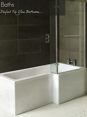 £748 • Buy Whirlpool Shower Bath  L Shaped Right Hand 'MATRIX' 1700mm With 10 Jets 