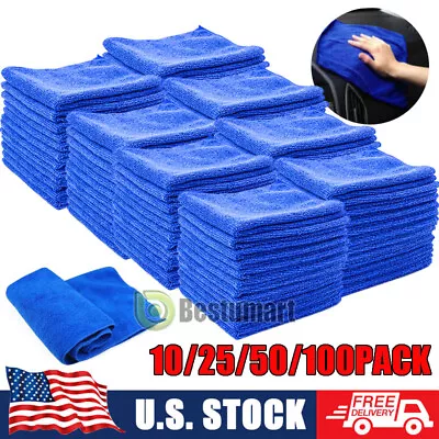 LOT BULK Microfiber Cleaning Cloth Towel Rag Car Polishing No Scratch Detailing • $13.99