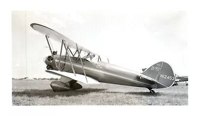 Waco IBA Series Biplane Airplane Aircraft Vintage Photograph 5x3.5  N12453 • $11.99