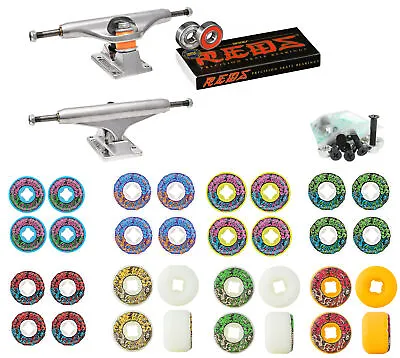 Independent Trucks Slime Balls Wheels Skateboard Package Vomit Mini Bones Reds • $99.95