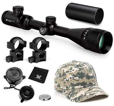 Vortex Optics Crossfire II 6-18X44 AO Riflescope V-Brite MOA W Rings And Hat • $279