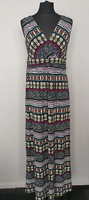 Yessica Dresses Multi Colour Aztec Print Maxi Dress Size 12 • £7