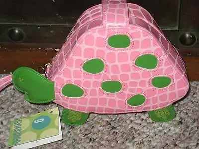 Gymboree GOLF POND Pink Green TURTLE PURSE Handbag CLUTCH • $9.95