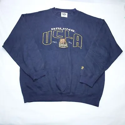 Vintage Lee Sport Sweatshirt UCLA Bruins College California USA Jumper - Large • £45.91