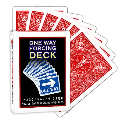 £7.95 • Buy 1 One Way Forcing Deck - Red Backed Bicycle Playing Cards - Choose Suit & Value