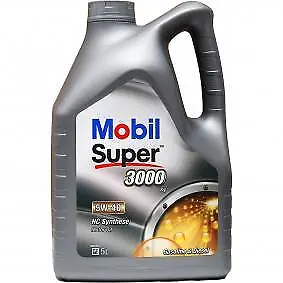 MOBIL Super 3000 X1 150565 Engine Oil  5W-40 5l Synthetic Oil • $135