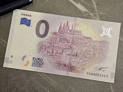 0 Euro Note CZAA-2018-1 PRAHA #01 Prague Very Rare! • £1.80