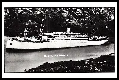 Postcard USS Republic USAT • $4.75