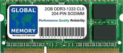 2GB DDR3 1333MHz PC3-10600 204-PIN SODIMM MAC MINI/Mac Mini SERVER MID 2011 RAM • $20.44