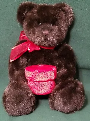 $24.68 • Buy Zales Gund Black Teddy Bear 17” Plush W/ Red Velvet Gift Box 
