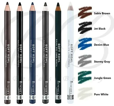 RIMMEL London Soft Kohl Kajal Professional Eyeliner Pencil *ALL SHADES* • £3.29