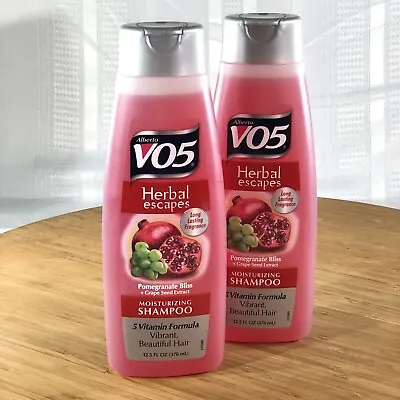 Lot Of 2 Alberto VO5 Herbal Escape Pomegranate Bliss Moisturizing Shampoo 12.5oz • $12.99