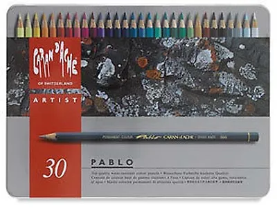 Caran D'ache Pablo Coloured Pencil 30 Colour Tin • £62.99