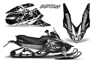 Yamaha APEX XTX Decal Wrap Graphic Kit Sled Snowmobile 2006-2011 NIGHTWOLF WHITE • $199.95