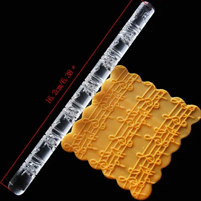 £6.25 • Buy Embossing Rolling Pin Textured Music Notes Cake Decorating Fondant Icing Crafts