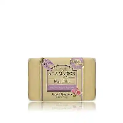 A La Maison De Provence Bar Soap Rose Lilac With Shea Butter & Argan Oil 8.8 Oz • $8.99