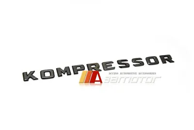 Chrome Black Emblem Badge KOMPRESSOR Fit For Mercedes W203 C230 SLK230 SLK23 • $22.99