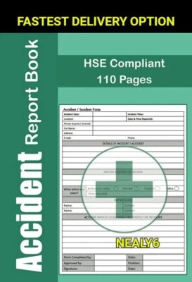 £6.99 • Buy Accident Report Book: A4 - HSE Compliant Accident & Incident Log Book | Health &
