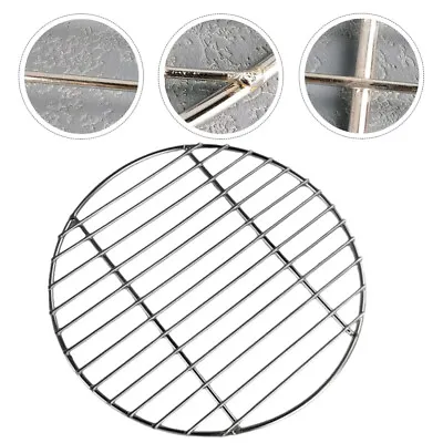 Round Grill Net Stainless Steel Cooking Grate Bbq Rack Charcoal Stove Mesh • $11.87