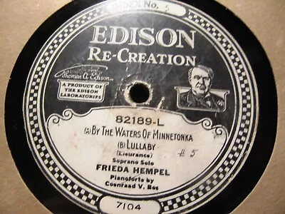 1920 Frieda Hempel DIXIE Kentucky BABE LULLABY Minnetonka EDISON DD 82189 78 • $19.99