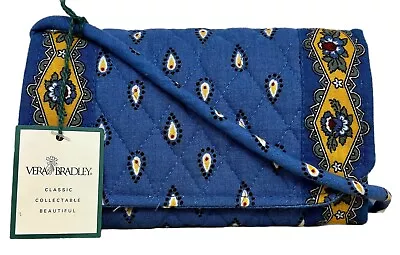 Vera Bradley Vintage French Blue Strap Wallet • $31.49