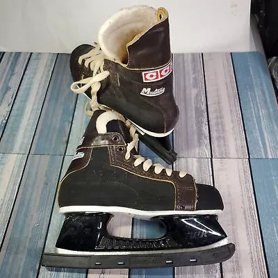 Vintage CCM Steel Shank HR6315 Mustang Ice Skates Size 5.5 Perfecta Blade Covers • $39.99