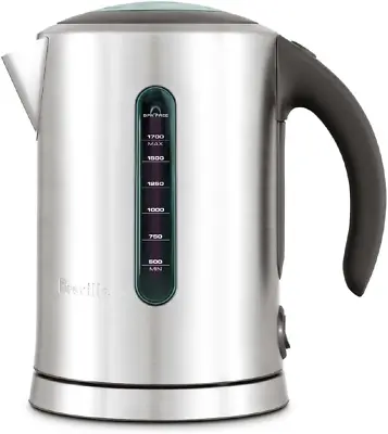 Breville Soft Top Kettle Brushed Stainless Steel Silver Large 1.7 Litre 2400W • $163