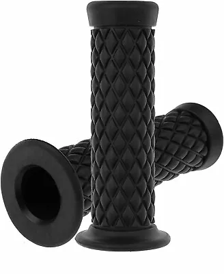 Motorcycle 7/8  Hand Grips Handle Bar Rubber Gel For Honda Cafe Racer Sport Bike • $8.49