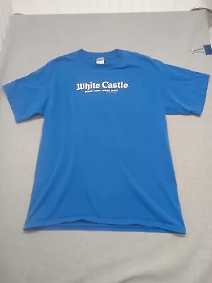 White Castle Mens Tshirt Size Large Gildan Ultra Tag Royal Blue Advertisement • $11.95