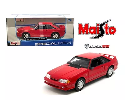 Maisto 1/24 1993 Ford Mustang SVT Cobra Foxbody Red  PRE ORDER • $17.99