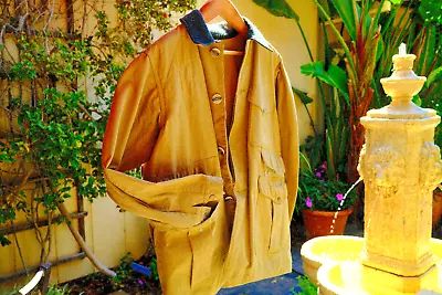 Vintage FILSON Tin Cloth Waxed Cotton Jacket Style 66 Size 42 XL Great Condition • $169