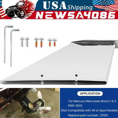 Stainless Steel Skeg Guard Fix Damaged Skeg For Mercury Mercruiser Bravo I III • $85.83