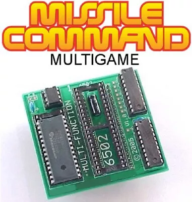 MISSILE COMMAND MultiGame Arcade Game Board Addon Kit Play MC & SUPER MC ATARI • $69.95