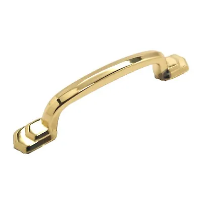 $2.99 • Buy BELWITH Polished Accents Ultra Brass 3  Centers Handle Cabinet Pull Door P332-UB