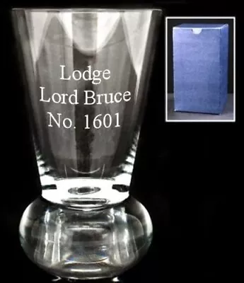 £16.95 • Buy Personalised Crystal Masonic Firing Or Toasting Glass With Any Text Engraved