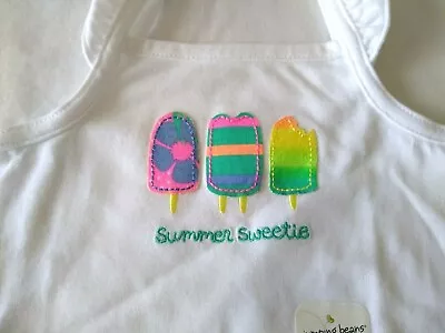 Jumping Beans Size 6 Months Summer Sweetie Popsicle White Bodysuit New • $7.50